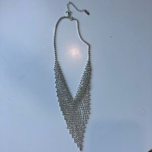 Cubic zirconia adjustable length prom necklace